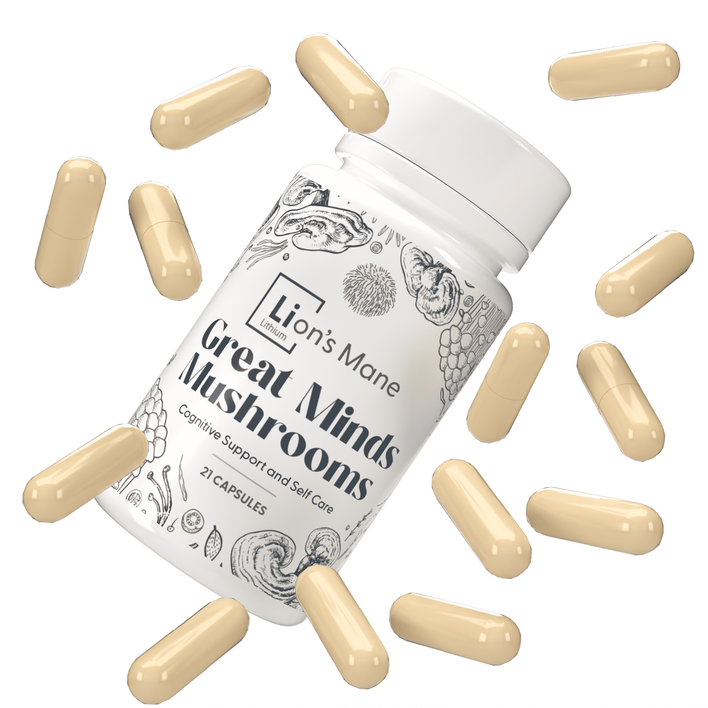 Great Minds Mushrooms with Lithium